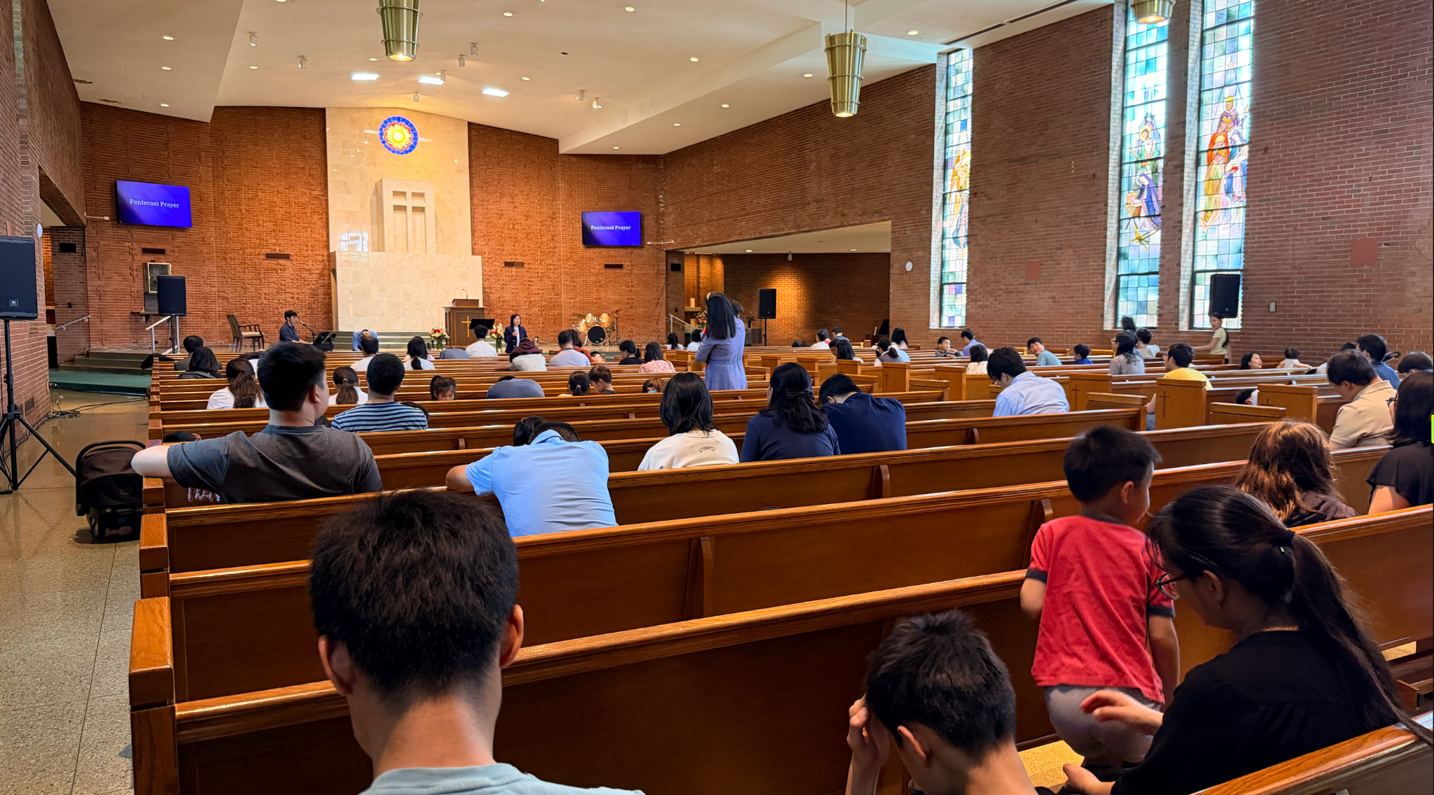 Pentecost prayer meeting in St. Louis sanctuary